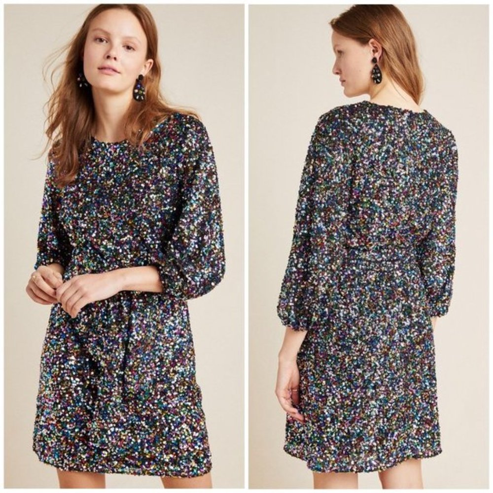Shoshanna for Anthropologie NWT Sequined Dress!!